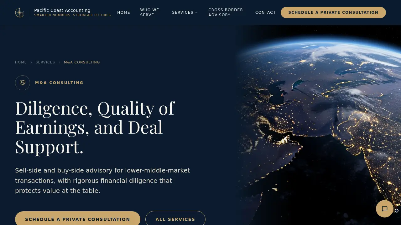 Pacific Coast Accounting page