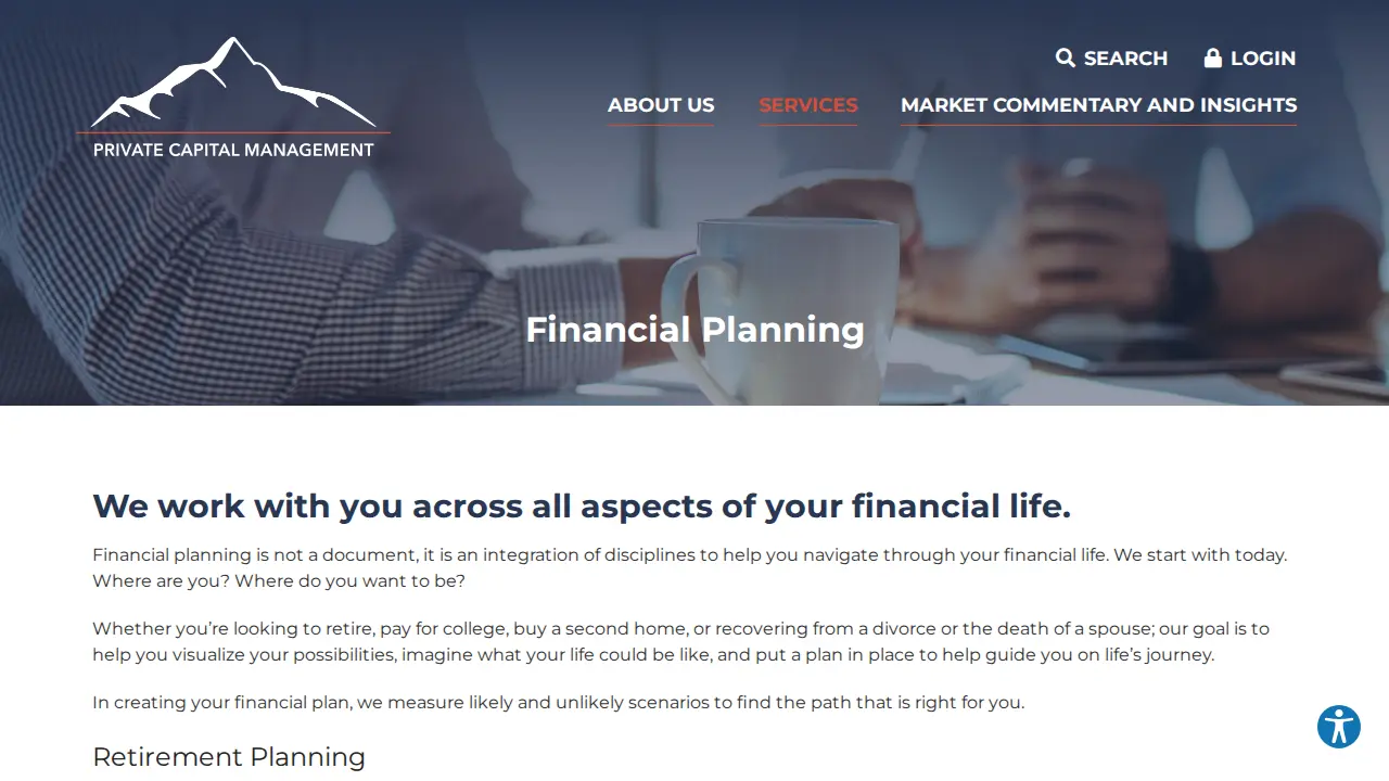 Private Capital Management page
