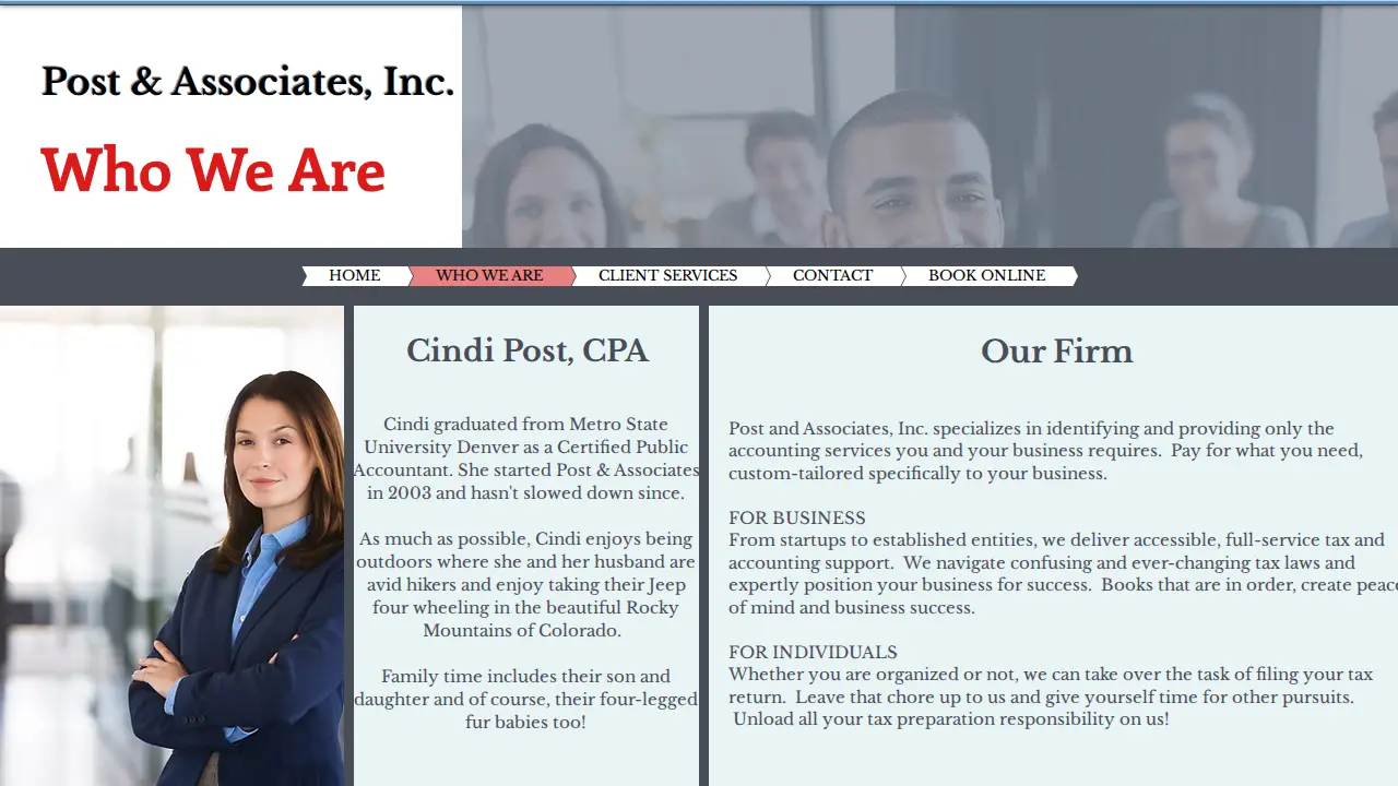 Post & Associates, Inc. page