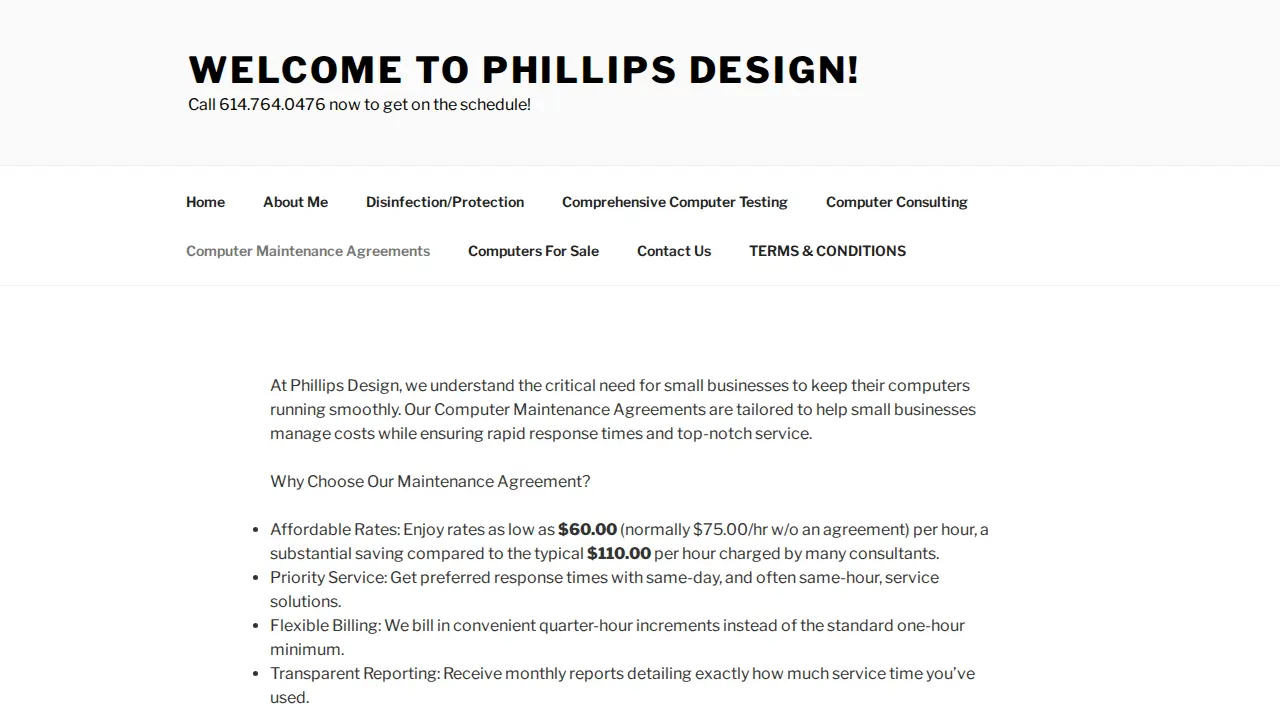 Phillips Design page