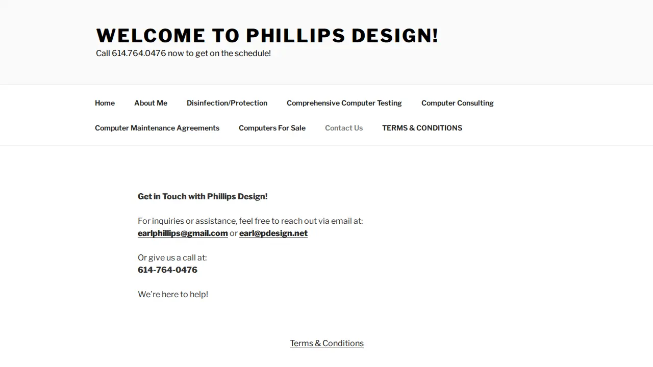 Phillips Design page