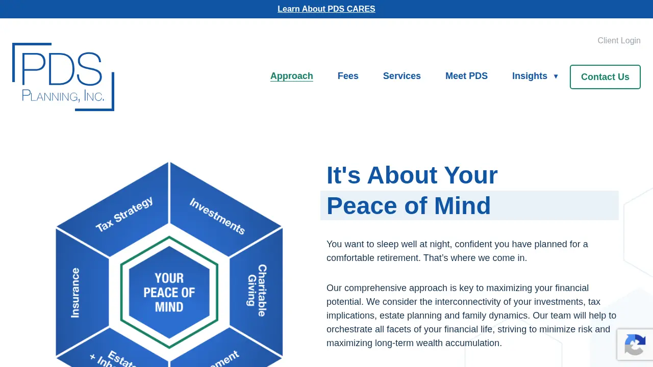 PDS Planning page