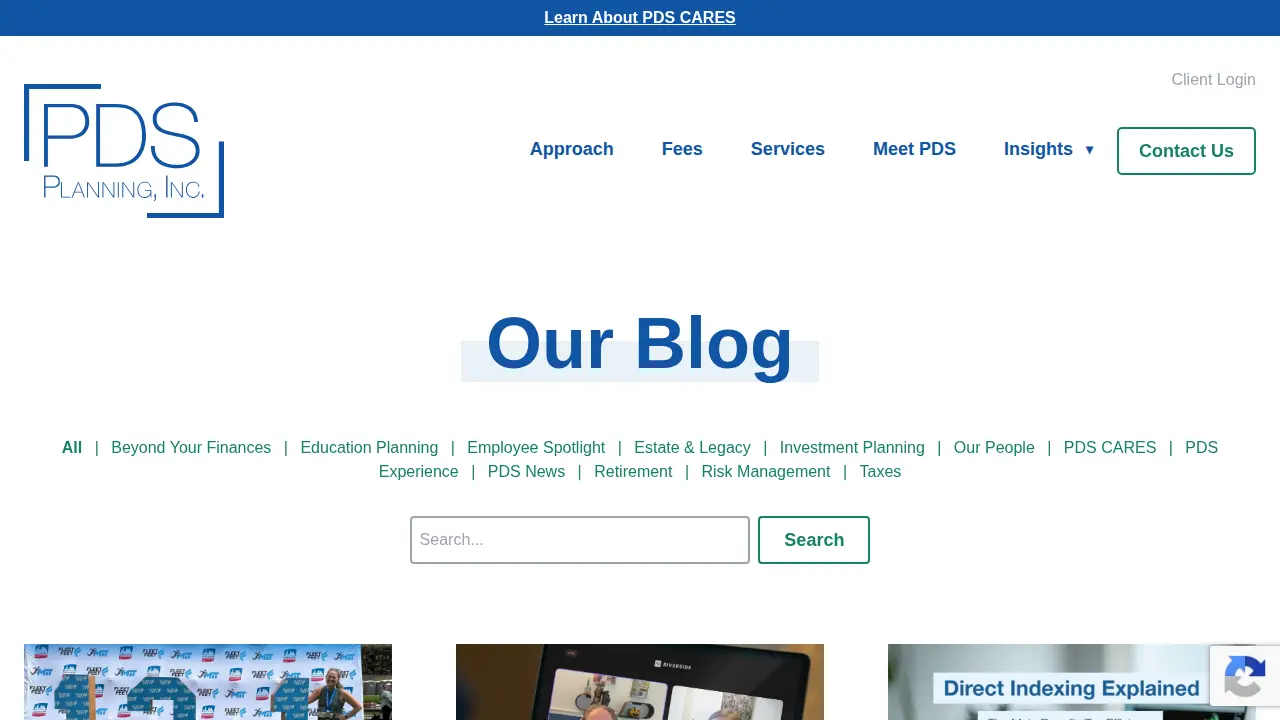 PDS Planning page