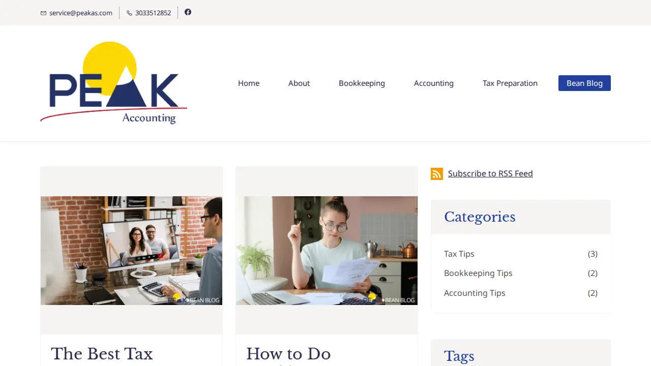Peak Accounting Service LLC page