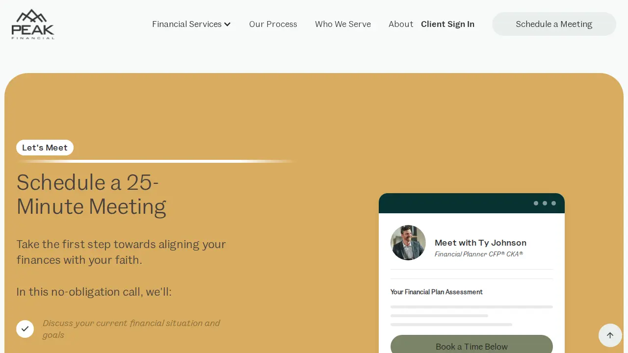 Peak Financial Management - Christian Financial Advisors page