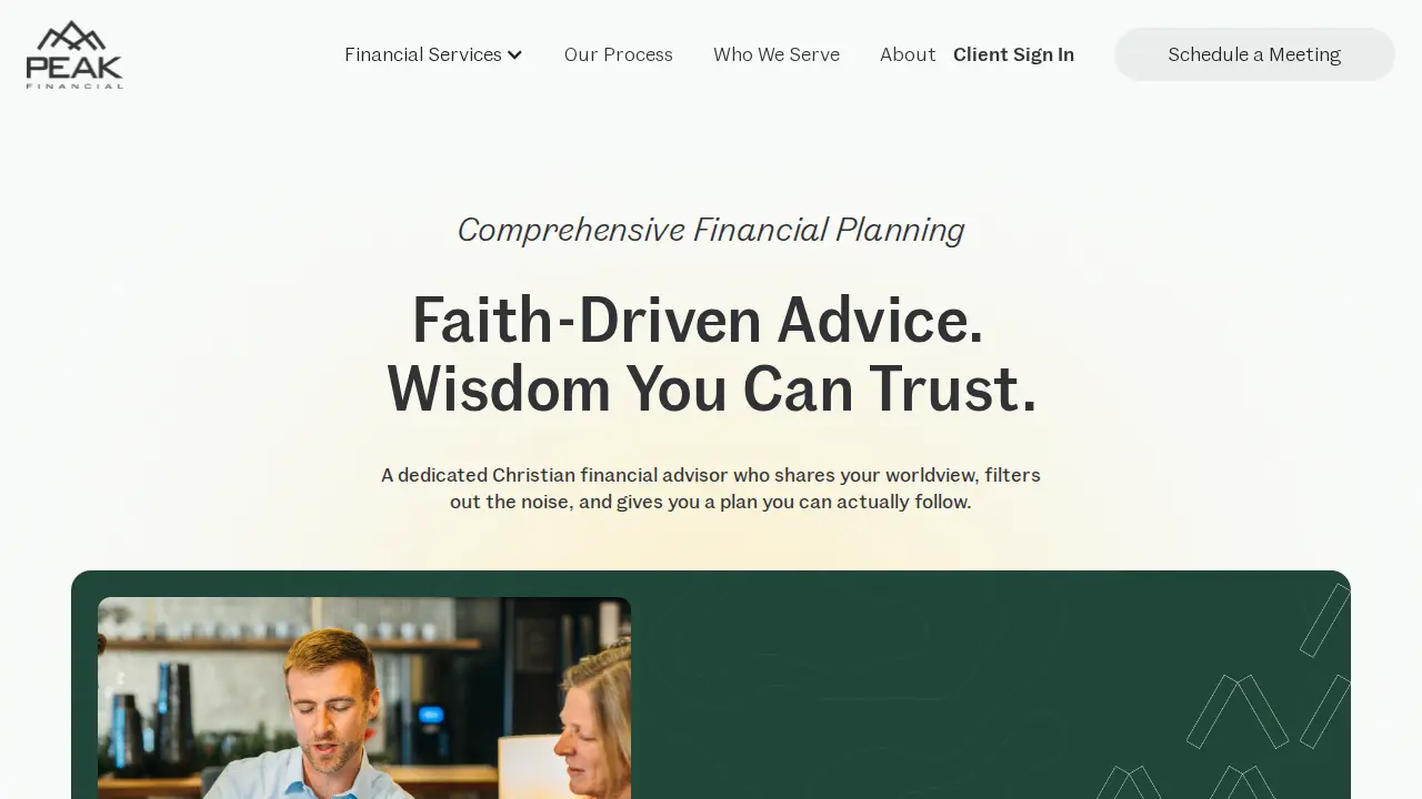 Peak Financial Management - Christian Financial Advisors page