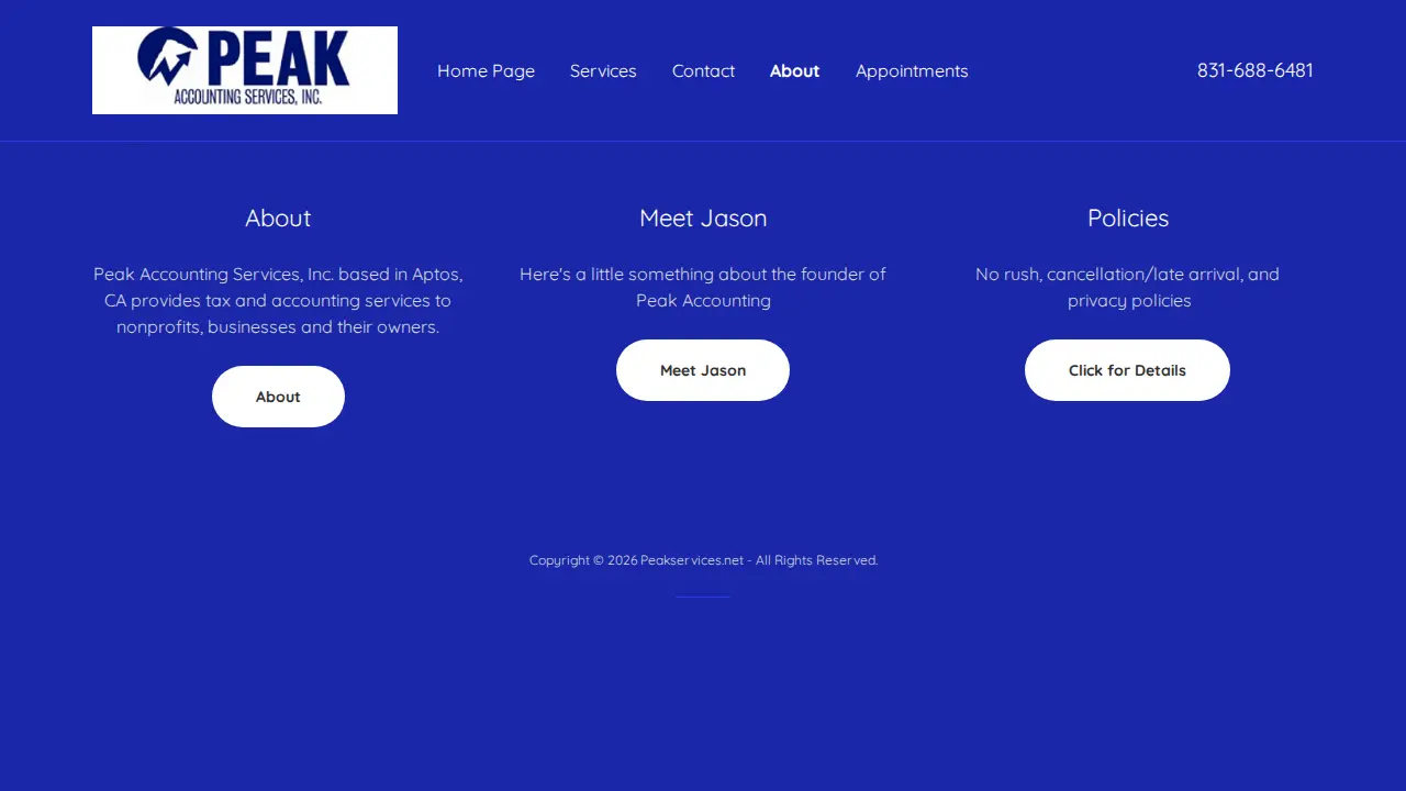 Peak Accounting Services Inc page