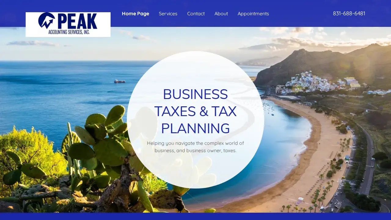 Peak Accounting Services Inc page