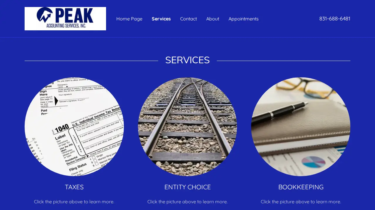 Peak Accounting Services Inc page