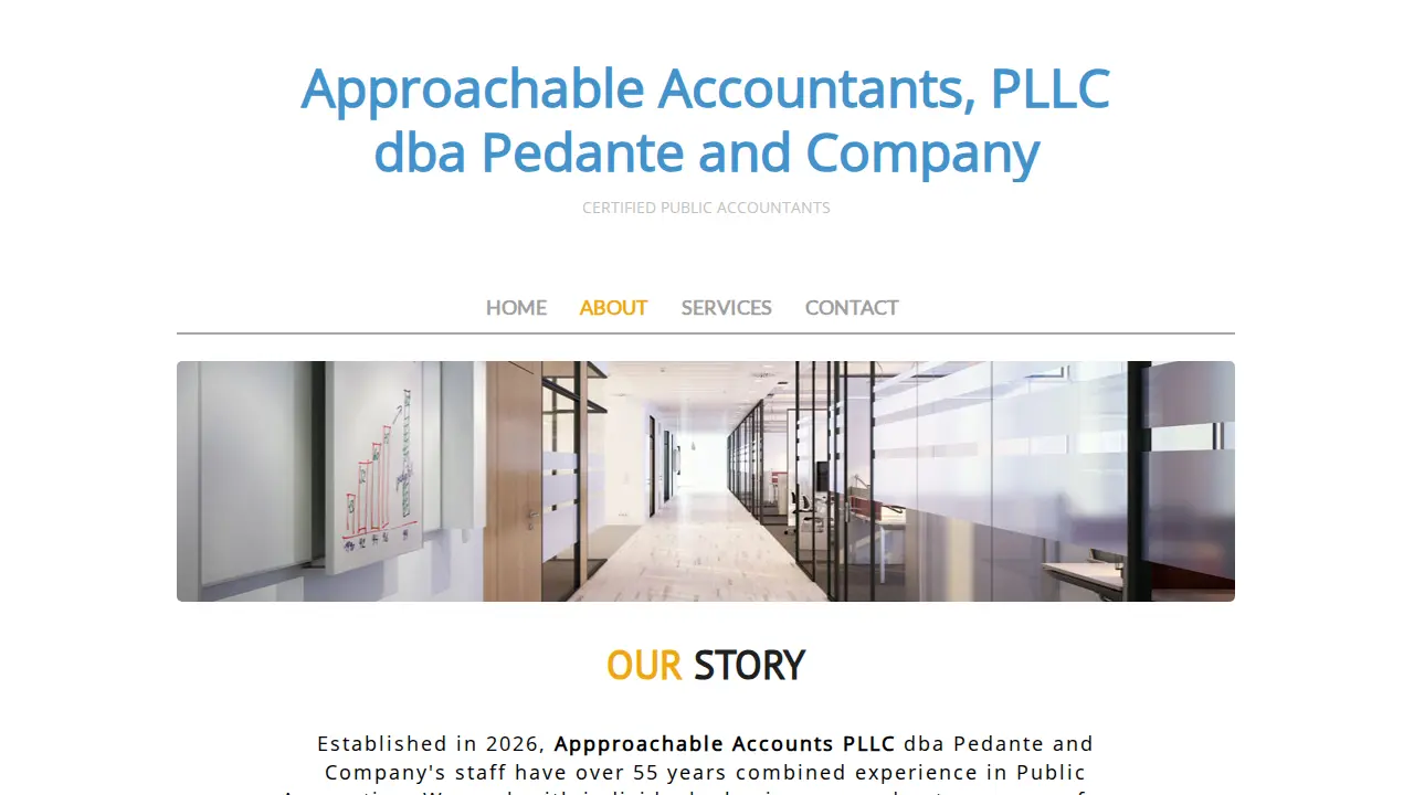 Pedante and Company, Inc. page
