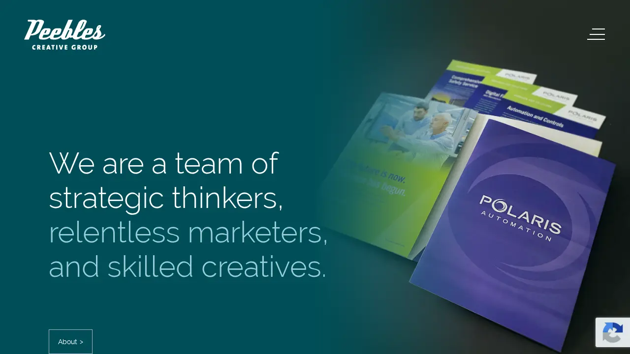 Peebles Creative Group website