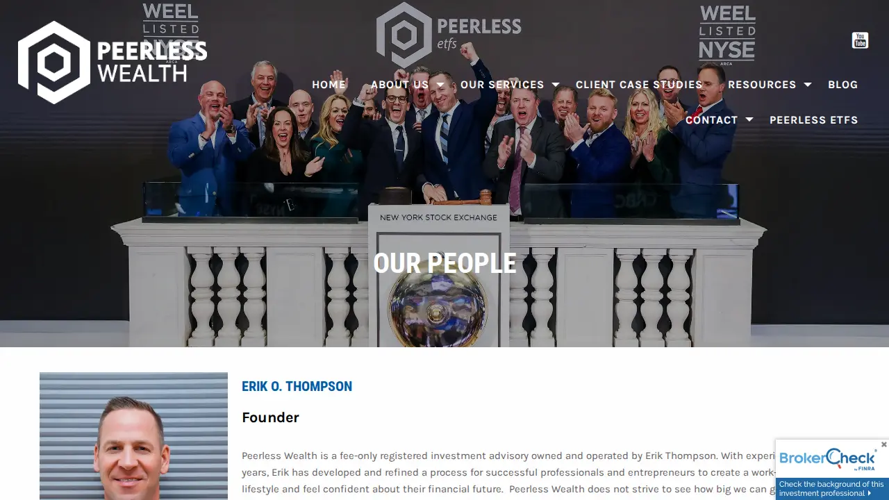 Peerless Wealth page