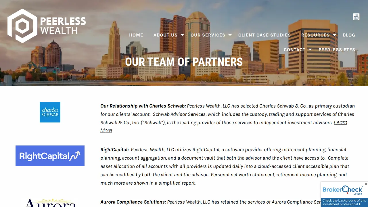 Peerless Wealth page
