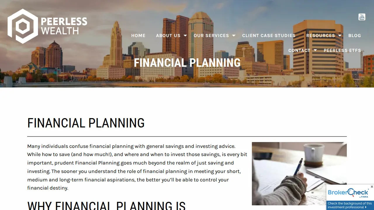 Peerless Wealth page