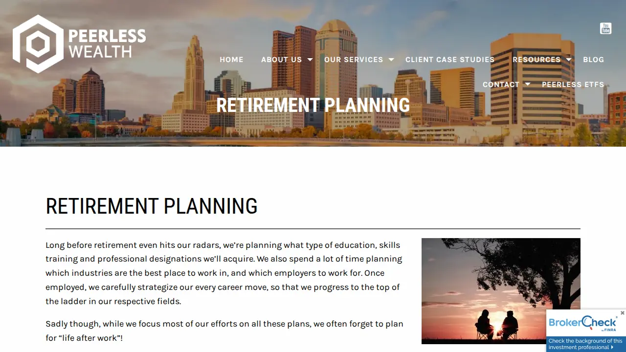Peerless Wealth page
