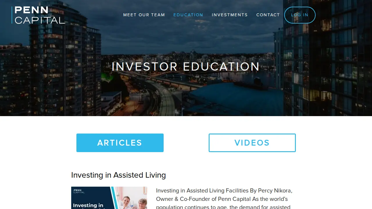 Penn Capital page
