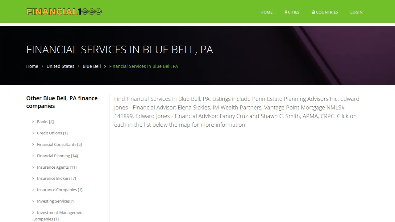 Penn Estate Planning Advisors Inc page
