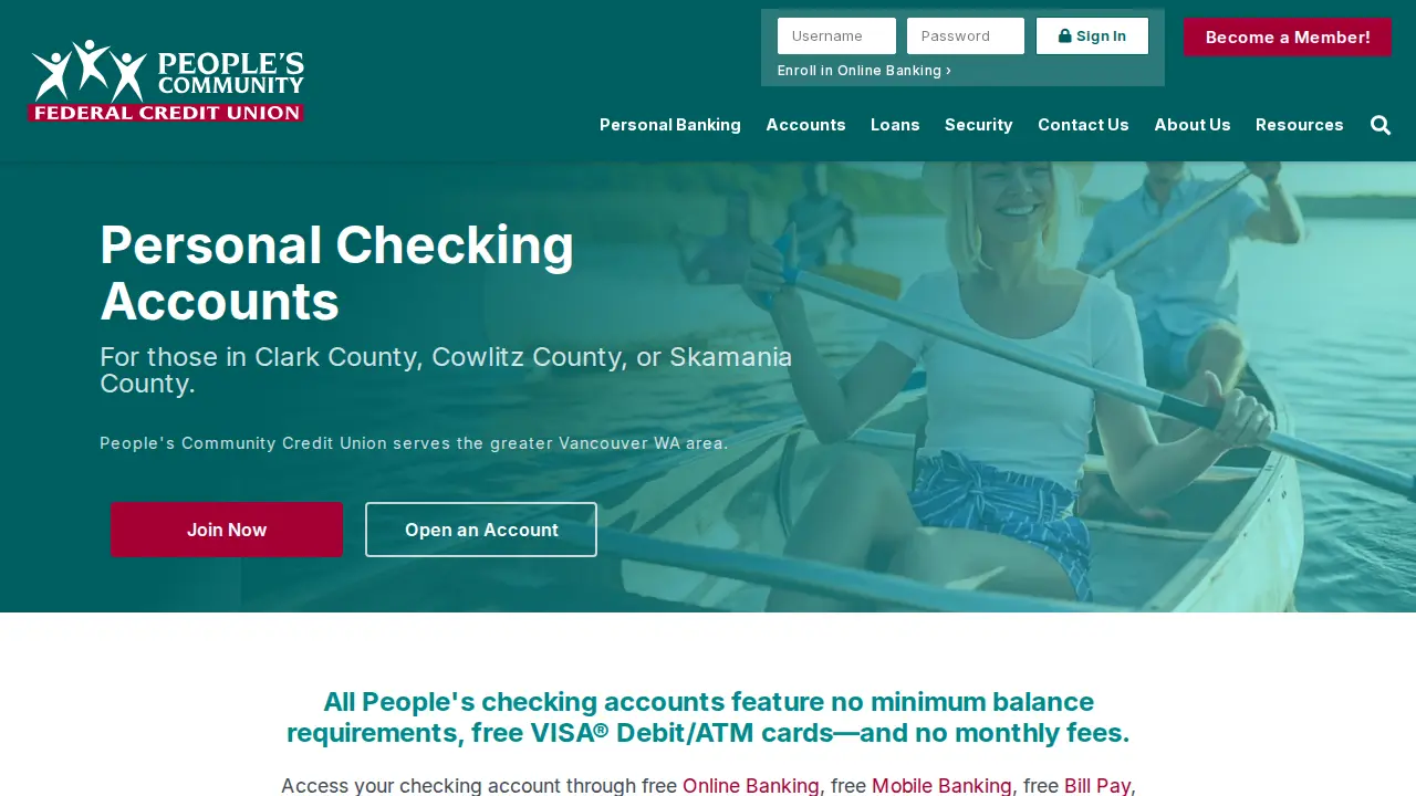 People's Community Federal Credit Union page