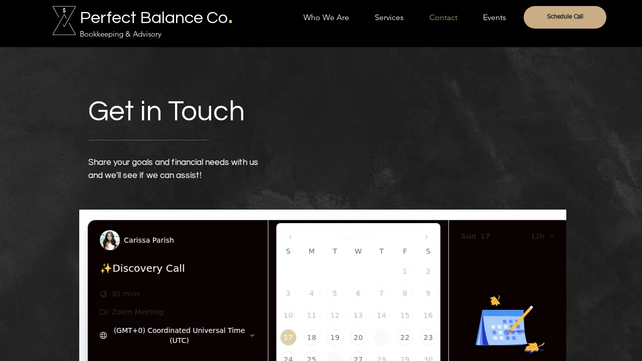 Perfect Balance Bookkeeper LLC page