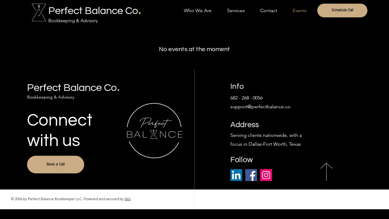 Perfect Balance Bookkeeper LLC page