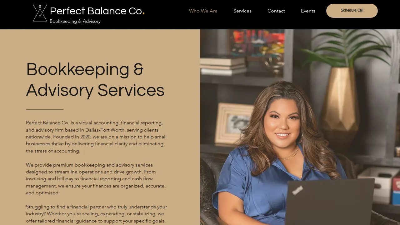 Perfect Balance Bookkeeper LLC page