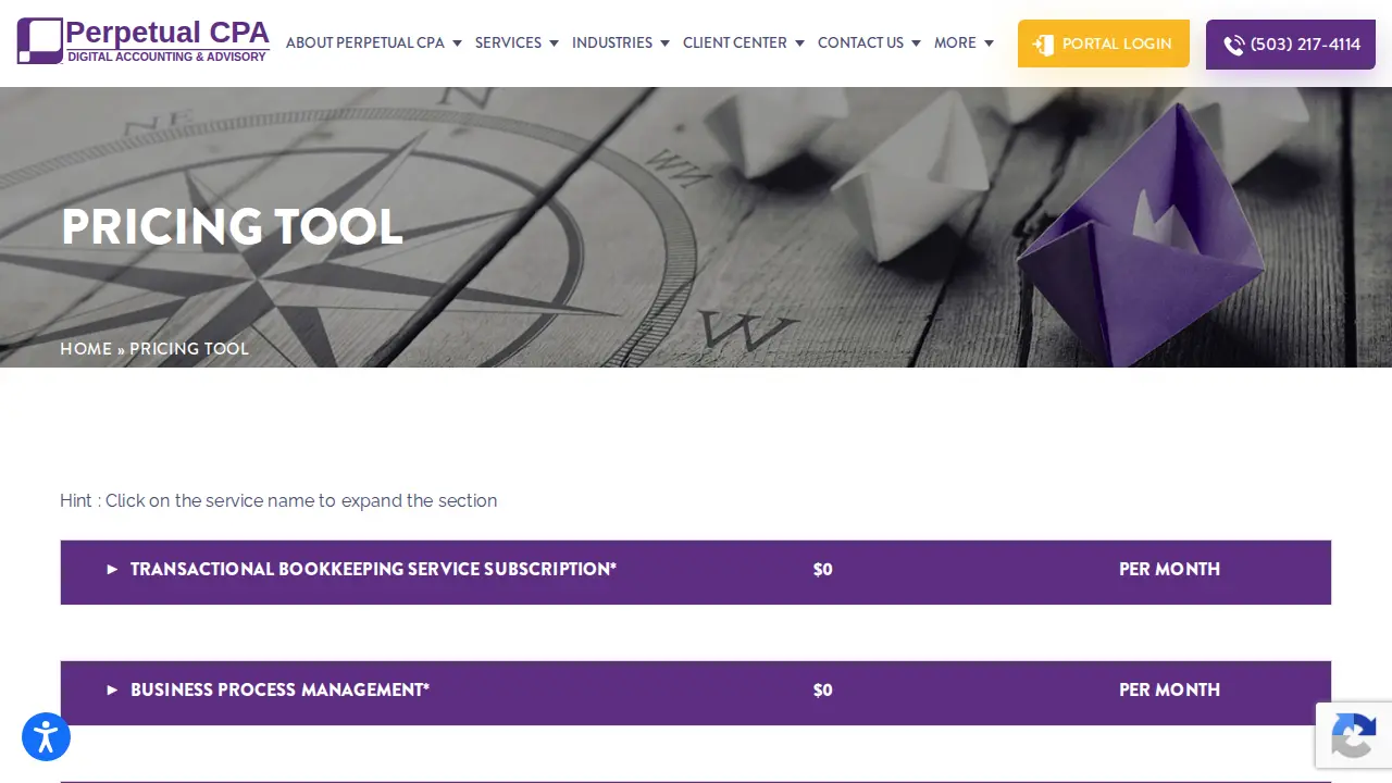 Perpetual CPA page