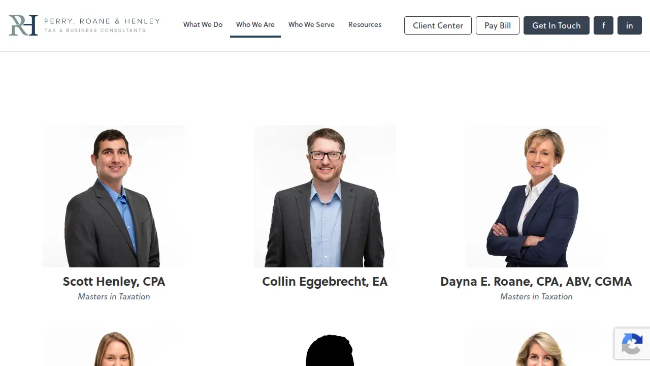 Perry, Roane & Henley, PC page