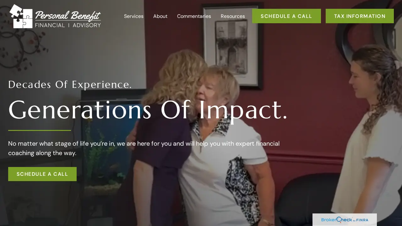 Personal Benefit Financial | Advisory