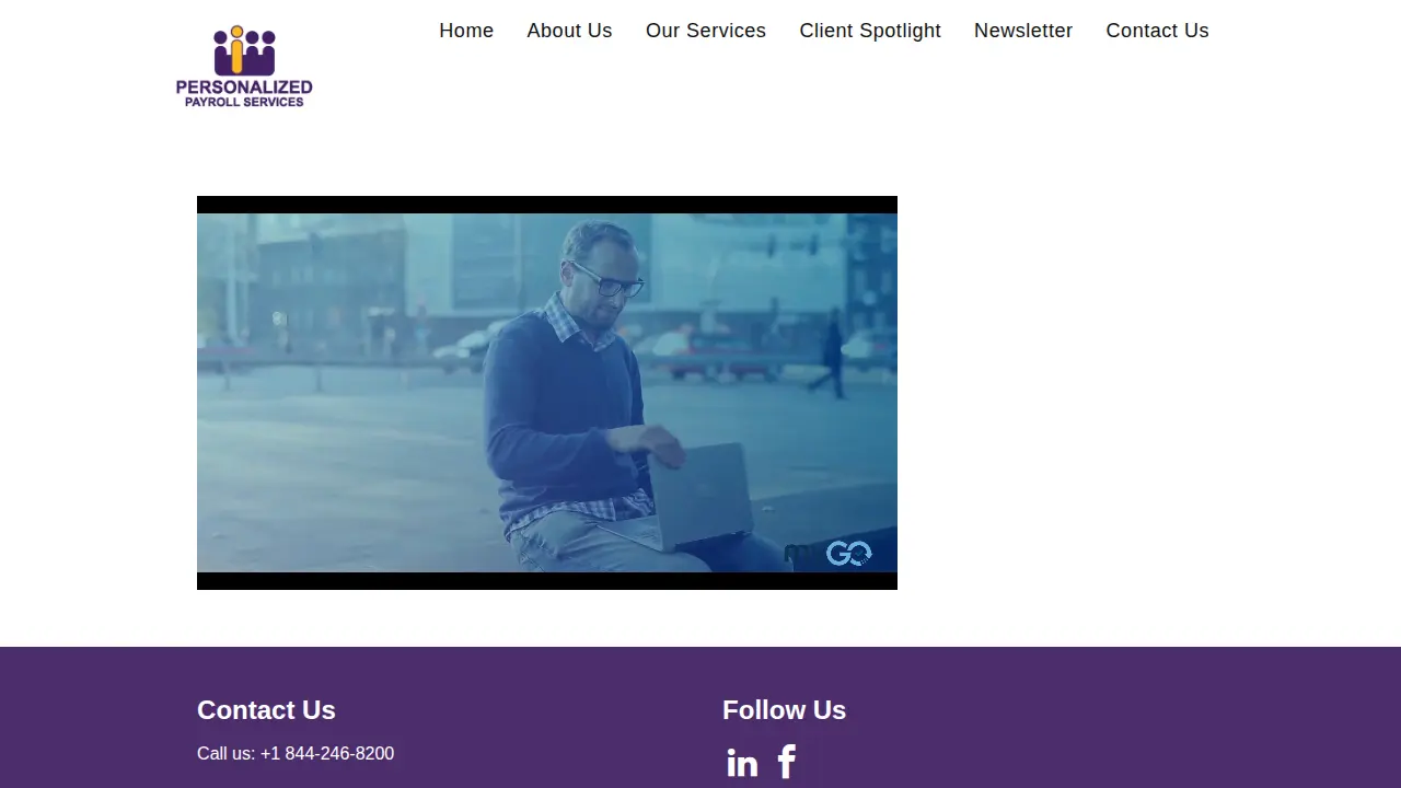 Personalized Payroll Services page