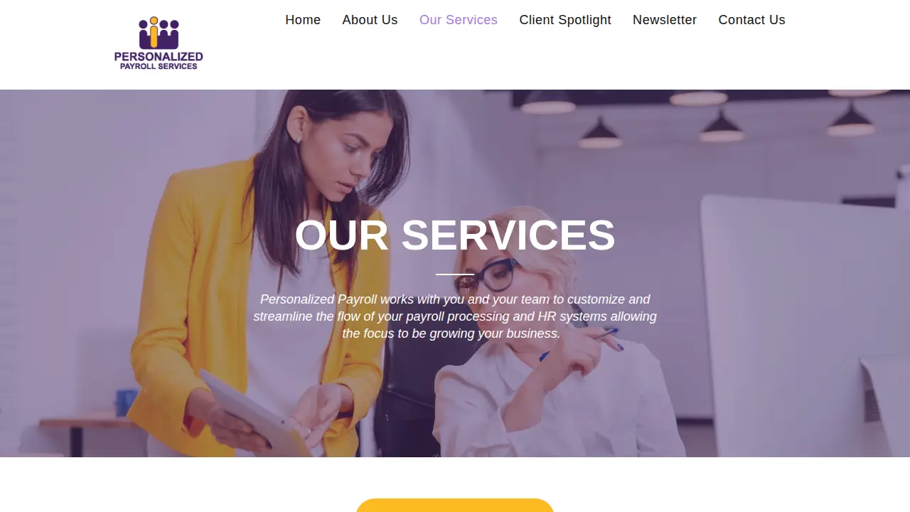 Personalized Payroll Services page