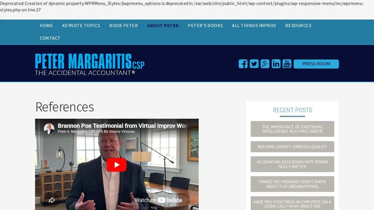 Peter A. Margaritis, LLC page