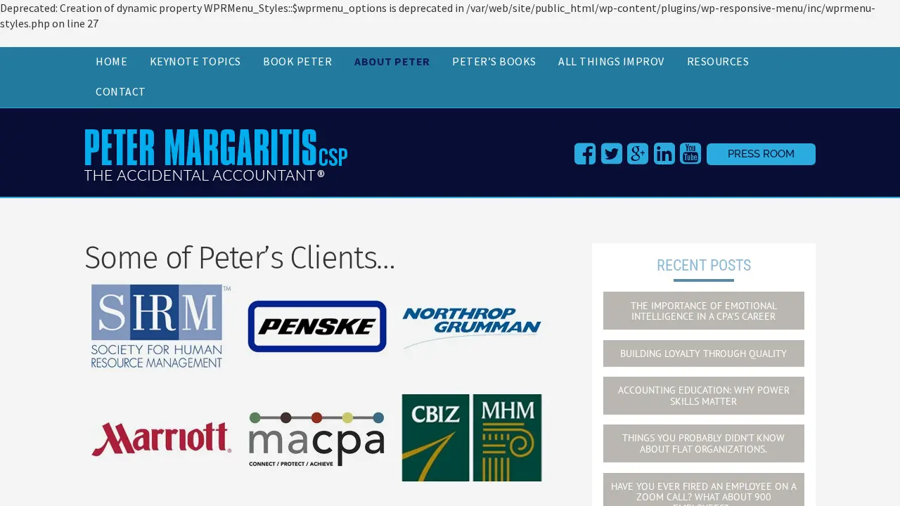 Peter A. Margaritis, LLC page