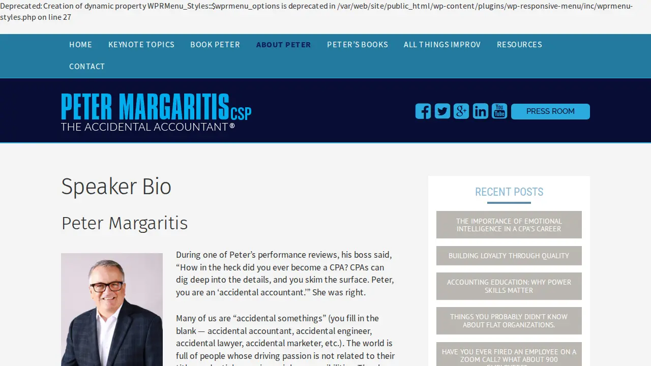 Peter A. Margaritis, LLC page