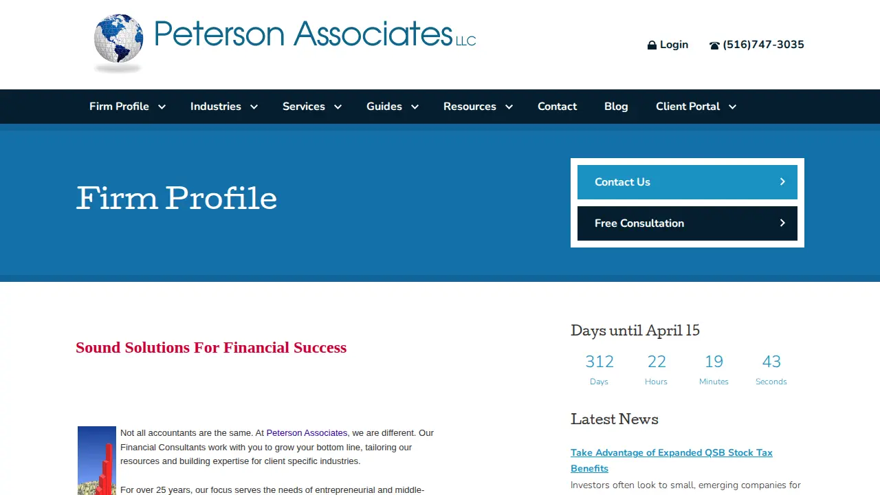 Peterson Associates LLC page