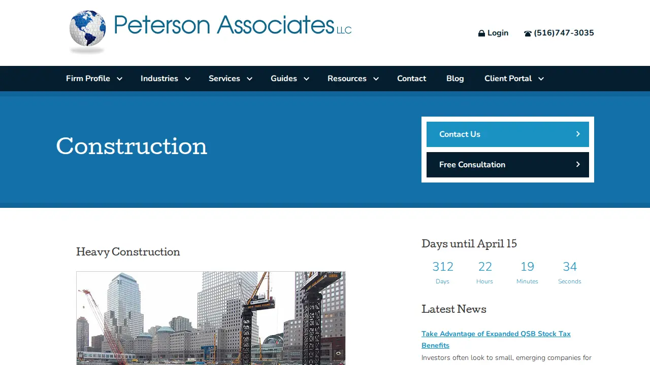 Peterson Associates LLC page