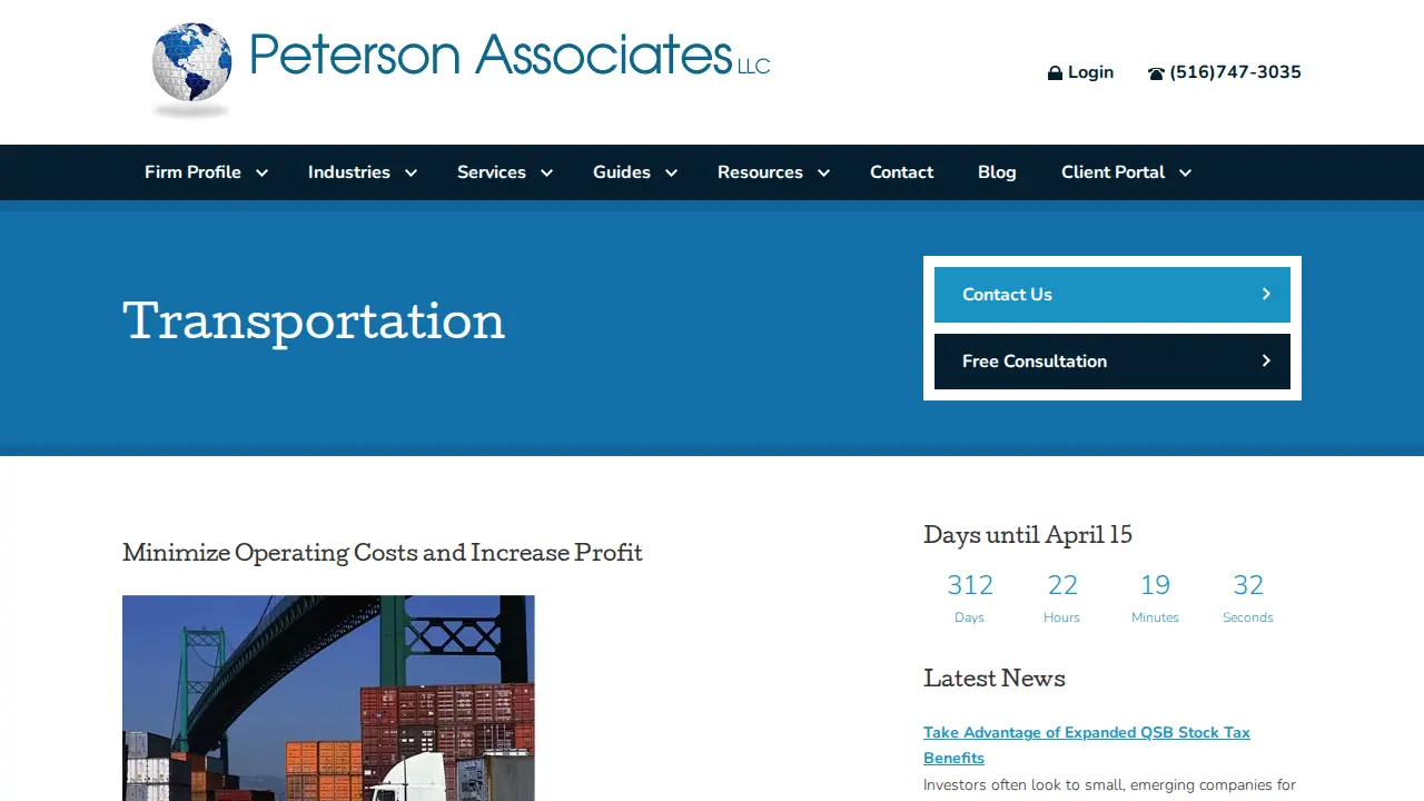 Peterson Associates LLC page