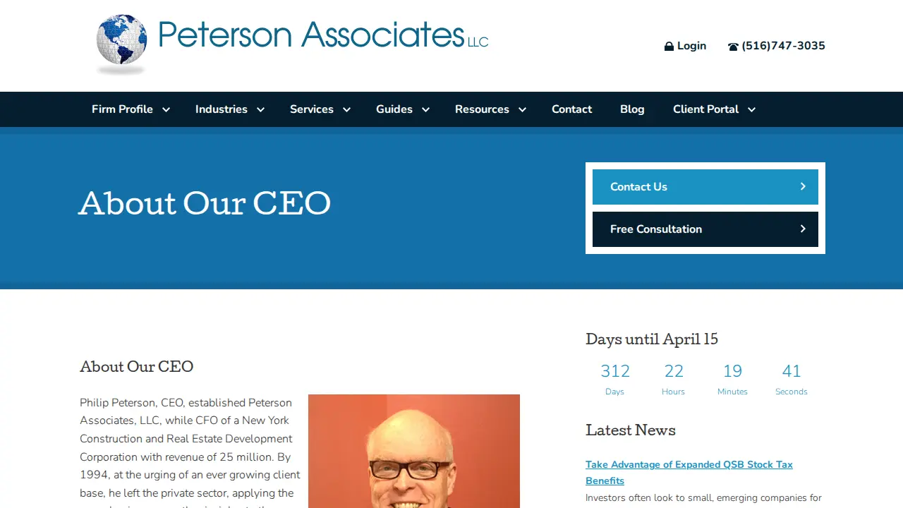 Peterson Associates LLC page