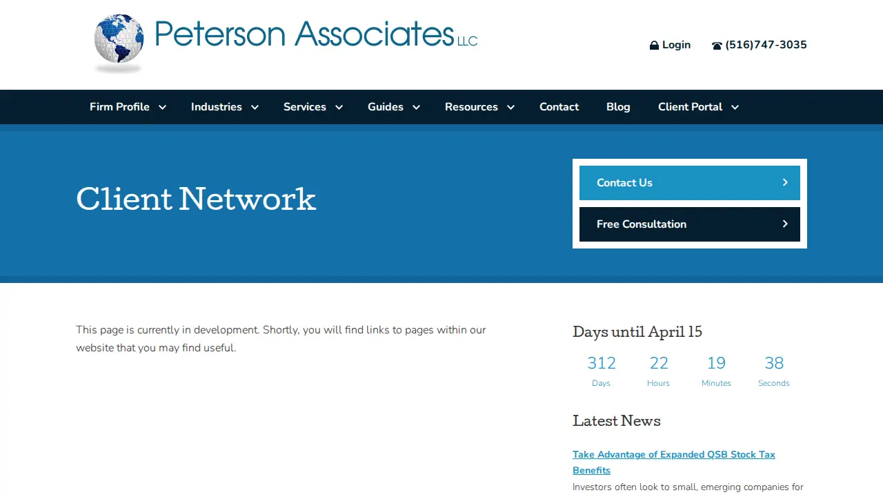 Peterson Associates LLC page