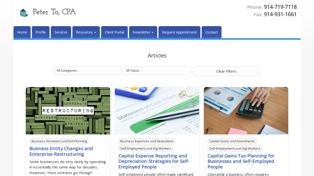 Peter To CPA page