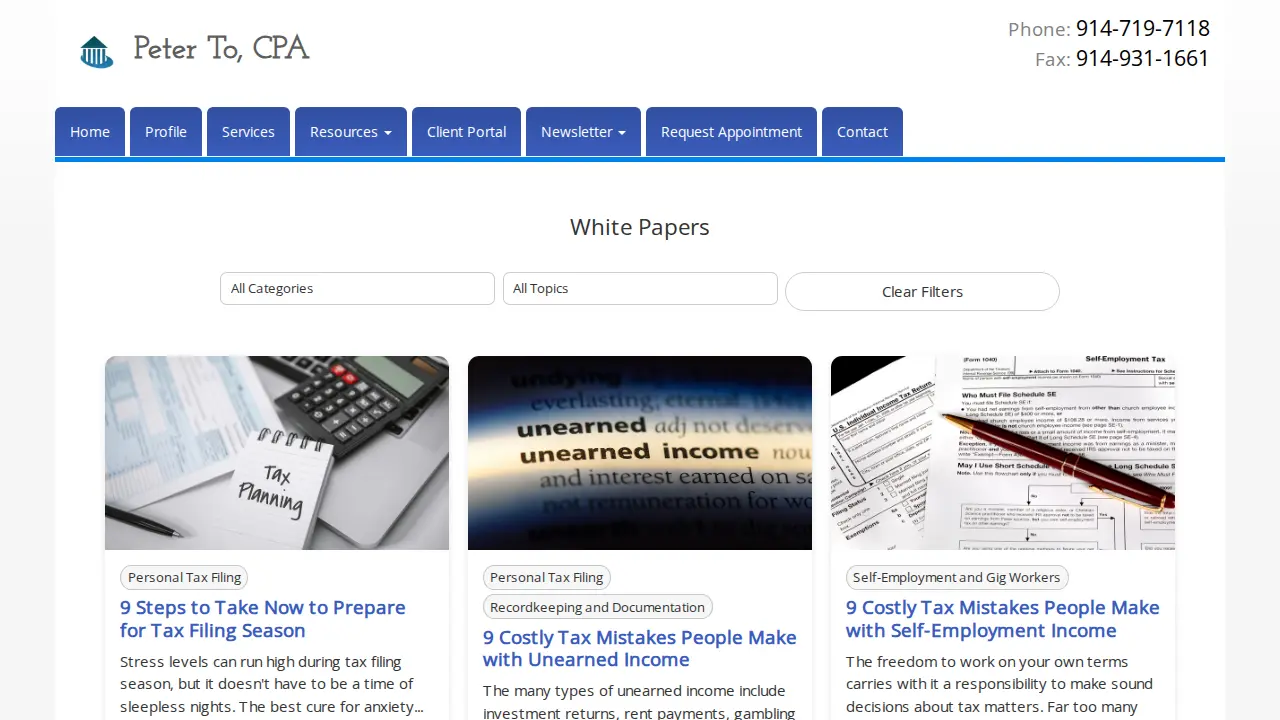 Peter To CPA page