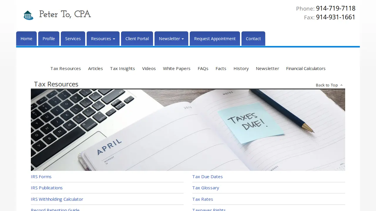 Peter To CPA page