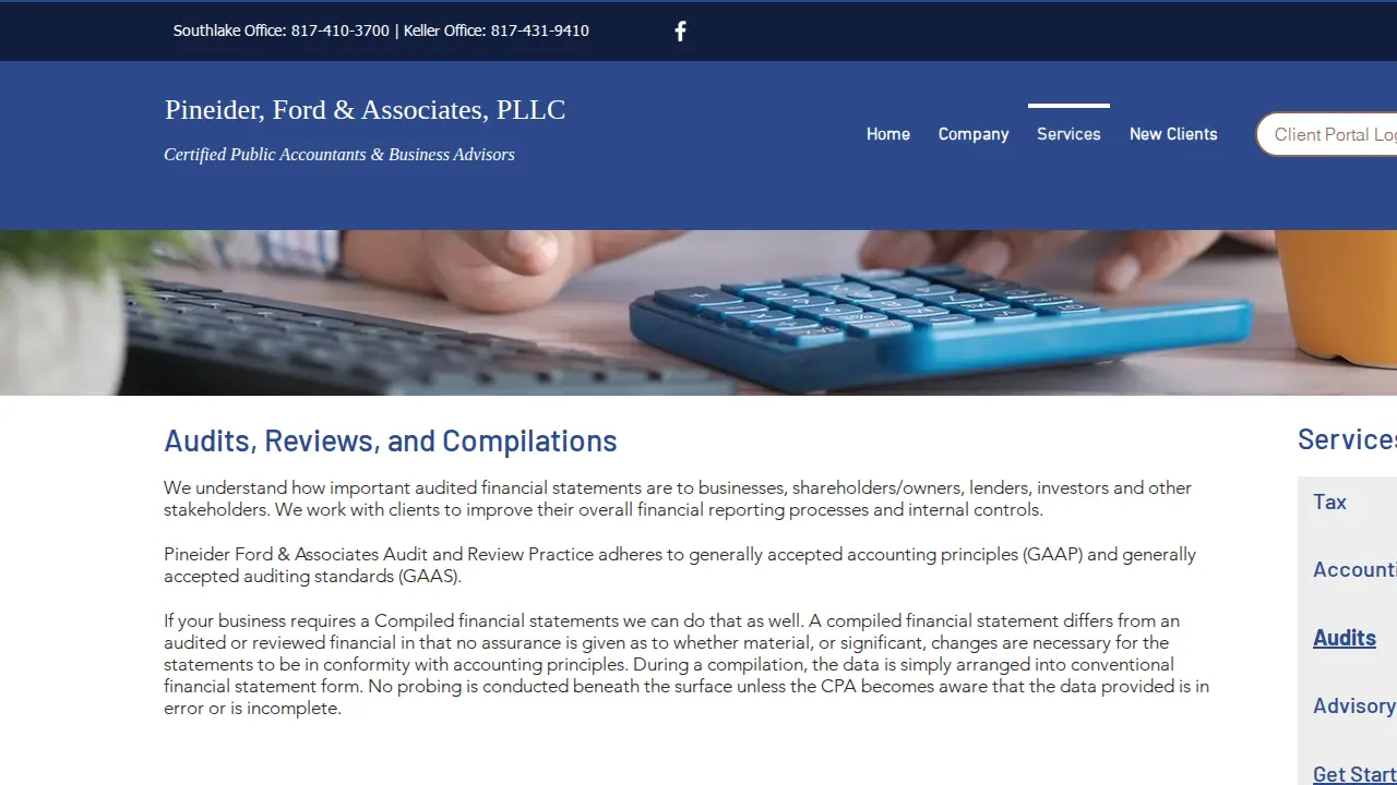 Pineider, Ford & Associates, PLLC page
