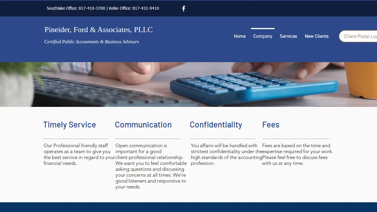 Pineider, Ford & Associates, PLLC page