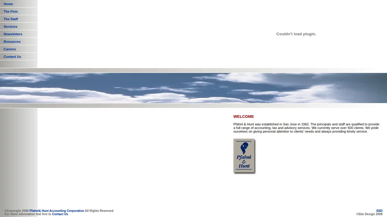 Pfahnl & Hunt Accountancy Corporation page