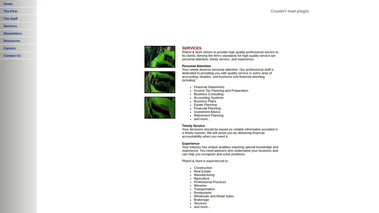 Pfahnl & Hunt Accountancy Corporation page