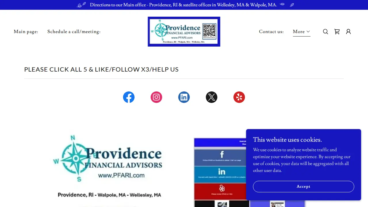 Providence Financial Advisors page