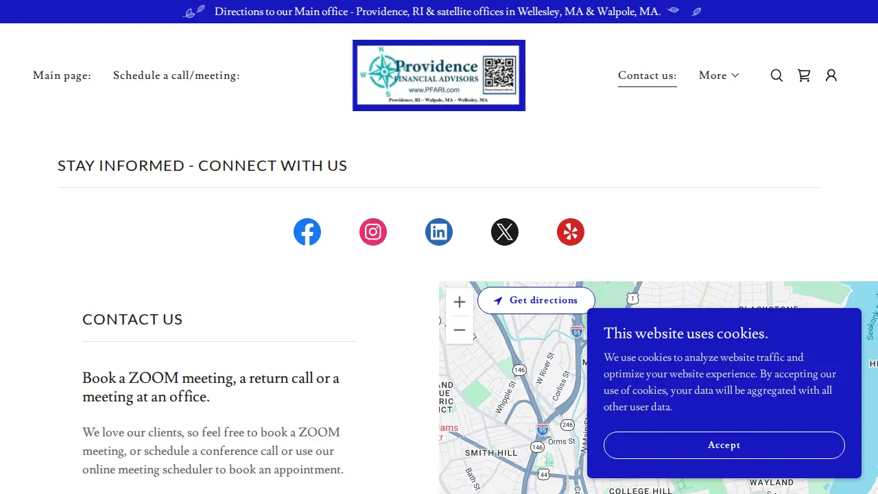 Providence Financial Advisors page
