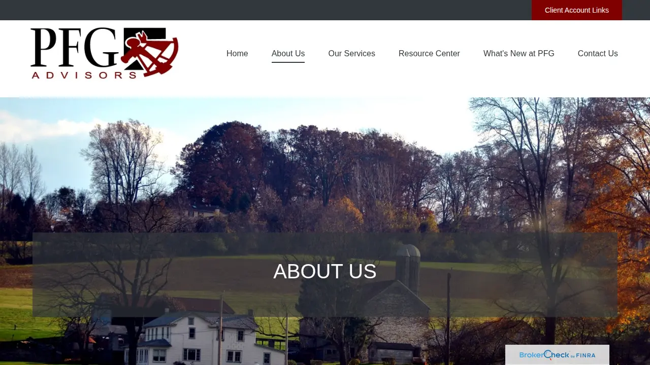 PFG Advisors page