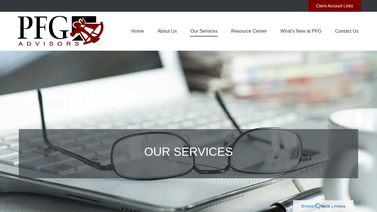 PFG Advisors page