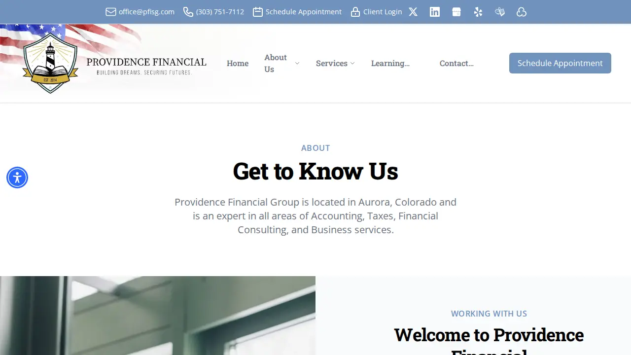 Providence Financial & Insurance Services Group page